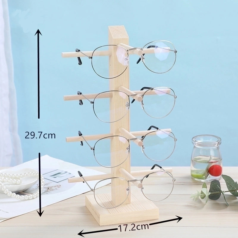 Minimalist Geometric Solid Wood Jewelry Display