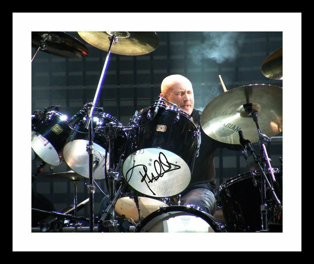 Phil Collins Autograph Signed & Framed Photo Poster painting 1