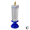 LED Christmas Candles Decoration Gift Rechargeable With Glitter