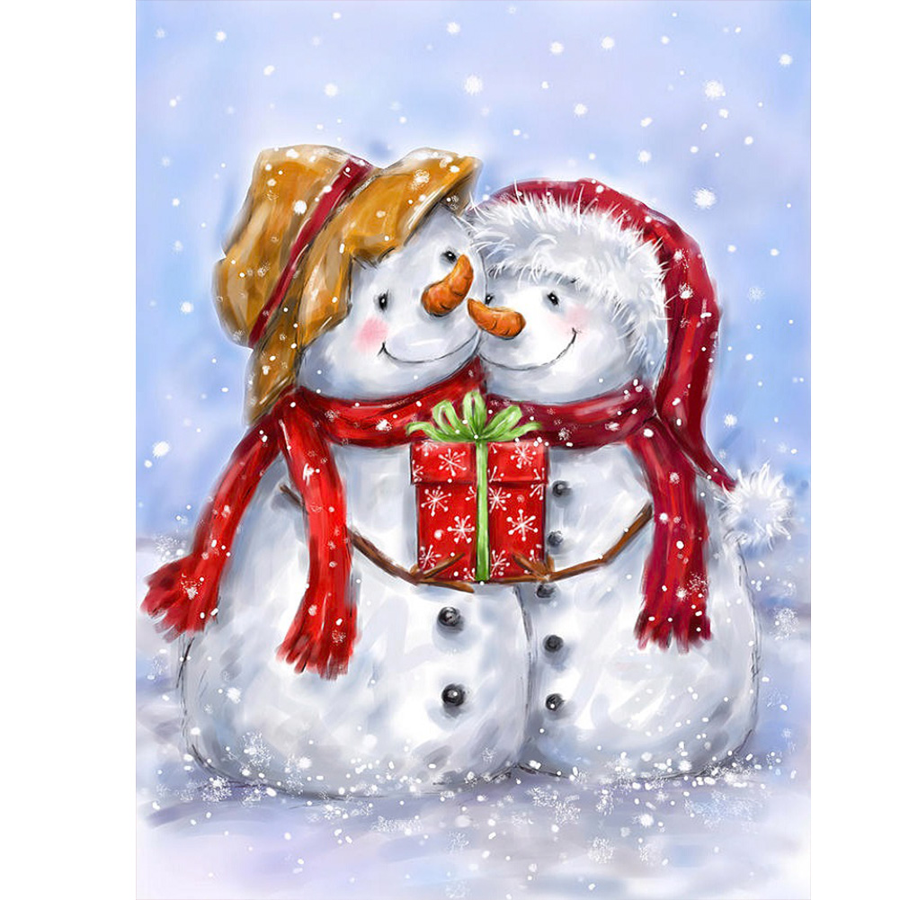 

Snowman - Round Drill Diamond Painting - 30*40CM, 501 Original