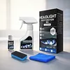 Car Headlight Restoration Kit with Towel and Sponge Headlight Cleaner and Restorer Kit for All Vehicle Types for Oxidized and Yellowed Lenses