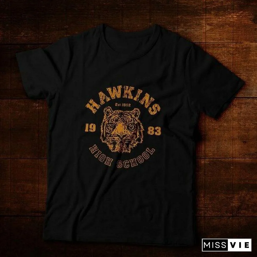 New Hawkins Middle School Inspired By Stranger Things Dtg Ultra Cotton T Shirt