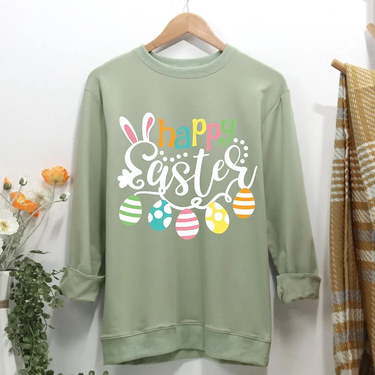 Happy Easter Women Casual Sweatshirt-0025080