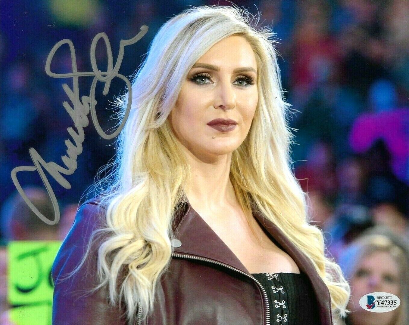 WWE CHARLOTTE FLAIR HAND SIGNED AUTOGRAPHED 8X10 Photo Poster painting WITH PROOF BECKETT COA 23