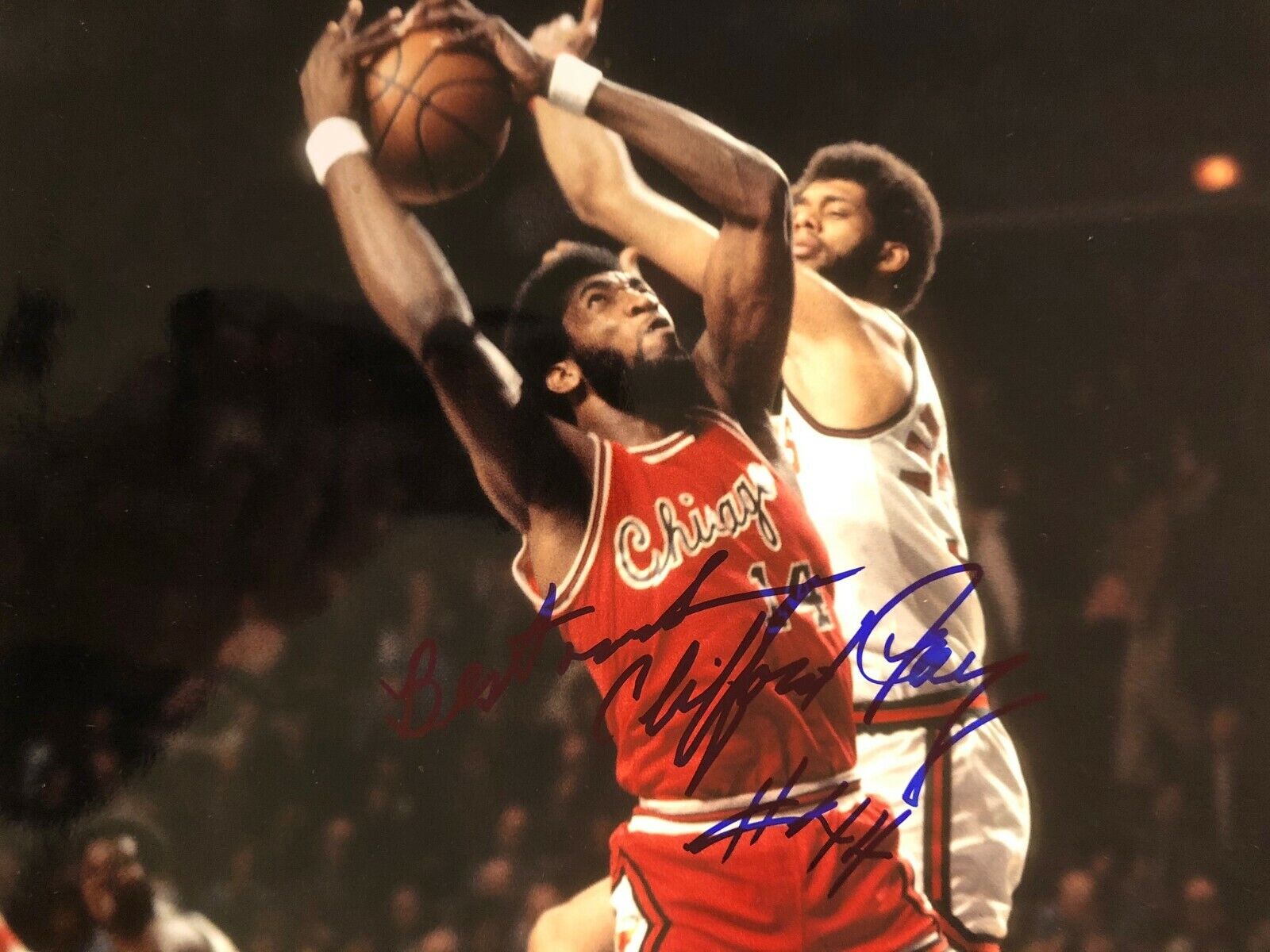 Signed 8x10 Clifford Ray Chicago Bulls Autographed Photo Poster painting COA