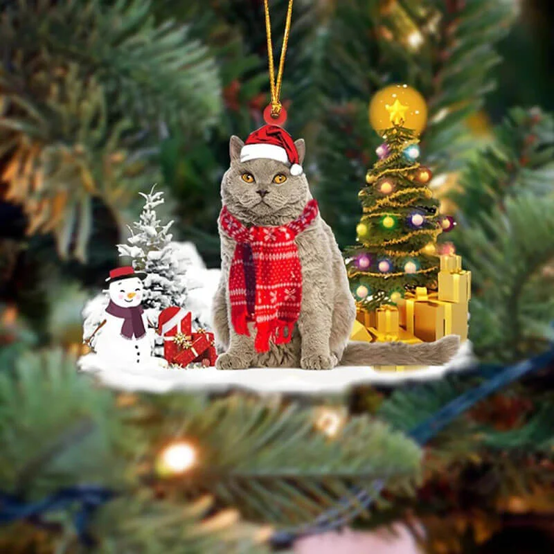 VigorDaily Selkirk Rex Cat Christmas Ornament SM190