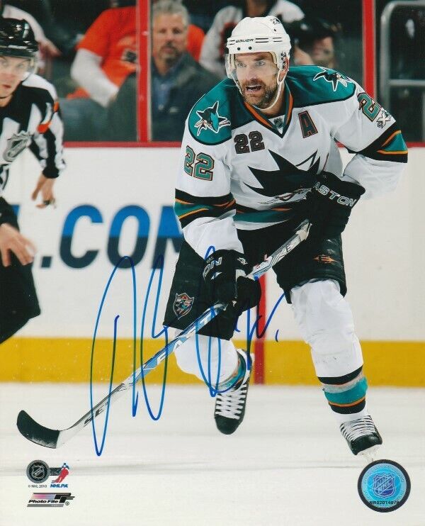 DAN BOYLE SIGNED SAN JOSE SHARKS 8x10 Photo Poster painting #2 Autograph