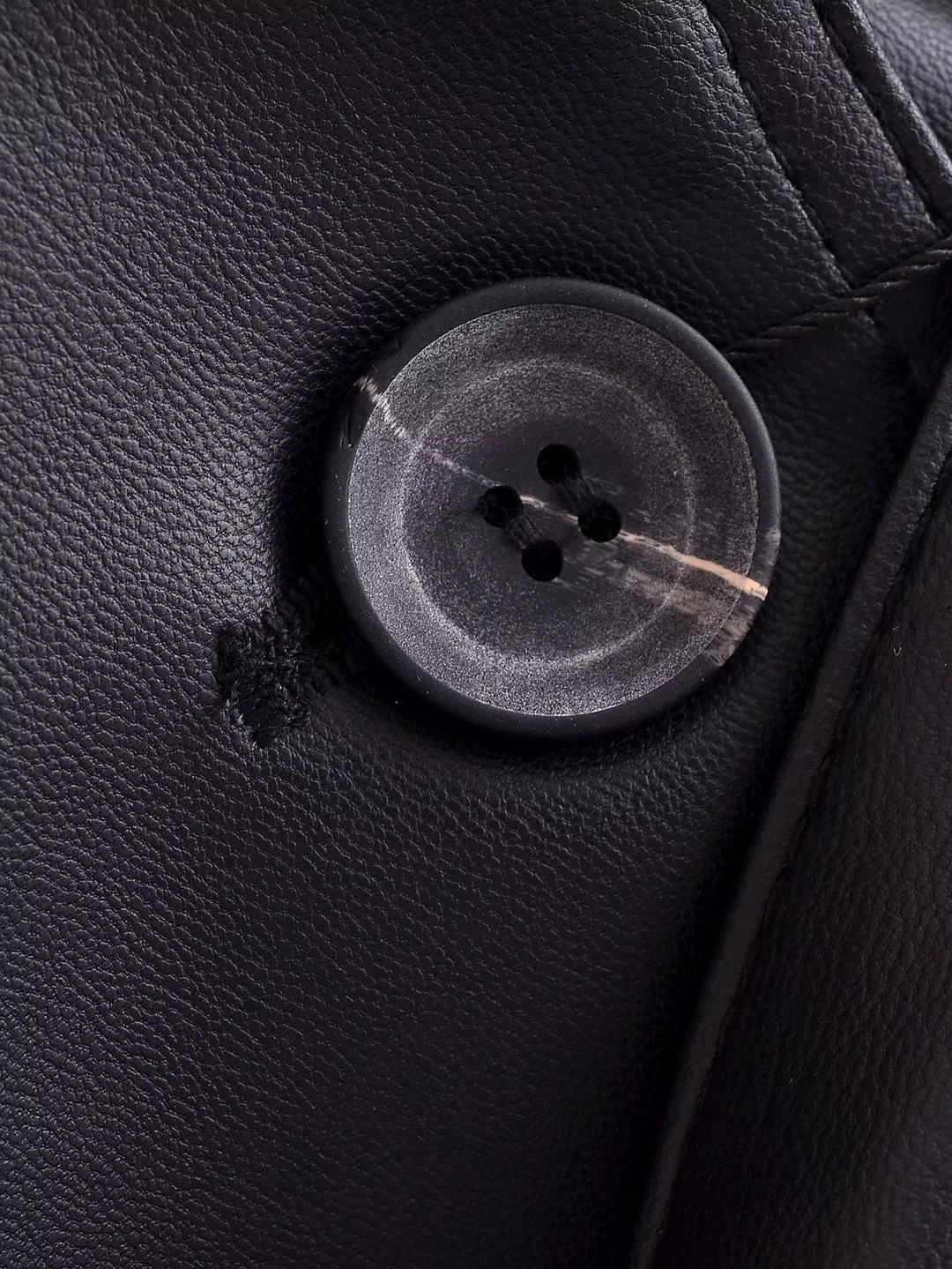 MERUMOTE Faux Leather Short Trench Coat Sexy Cool Girl Jacket-MERUMOTE