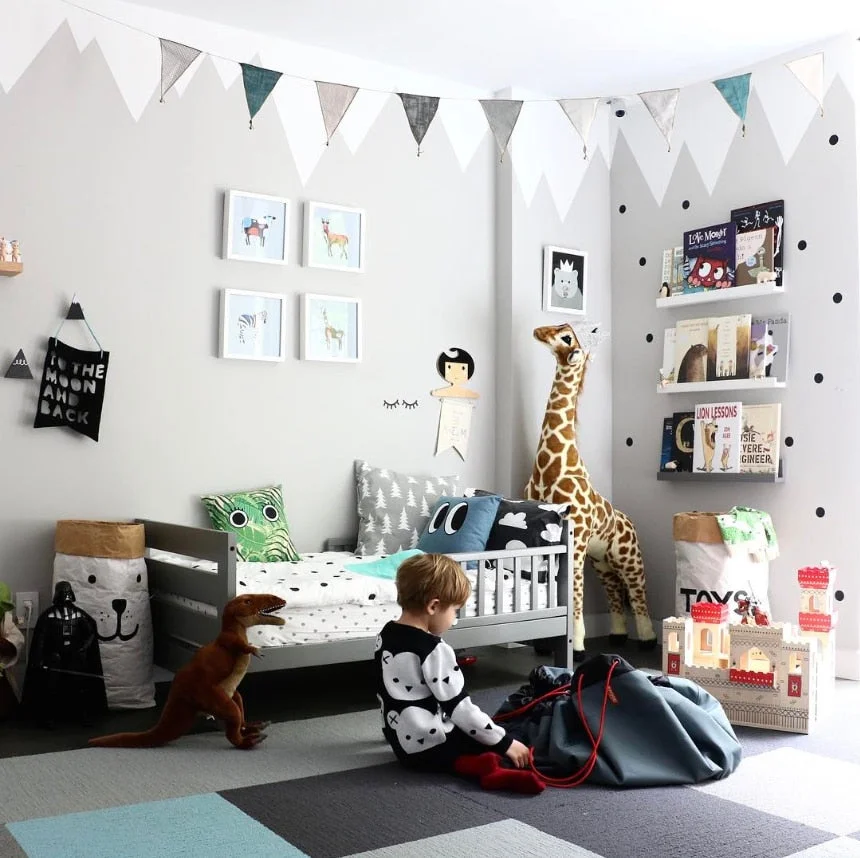 Black Dots Wall Stickers For Kids Room Baby Nursery Stickers Home Decor Kids Wall Sticker Baby Room Children Home Decoration
