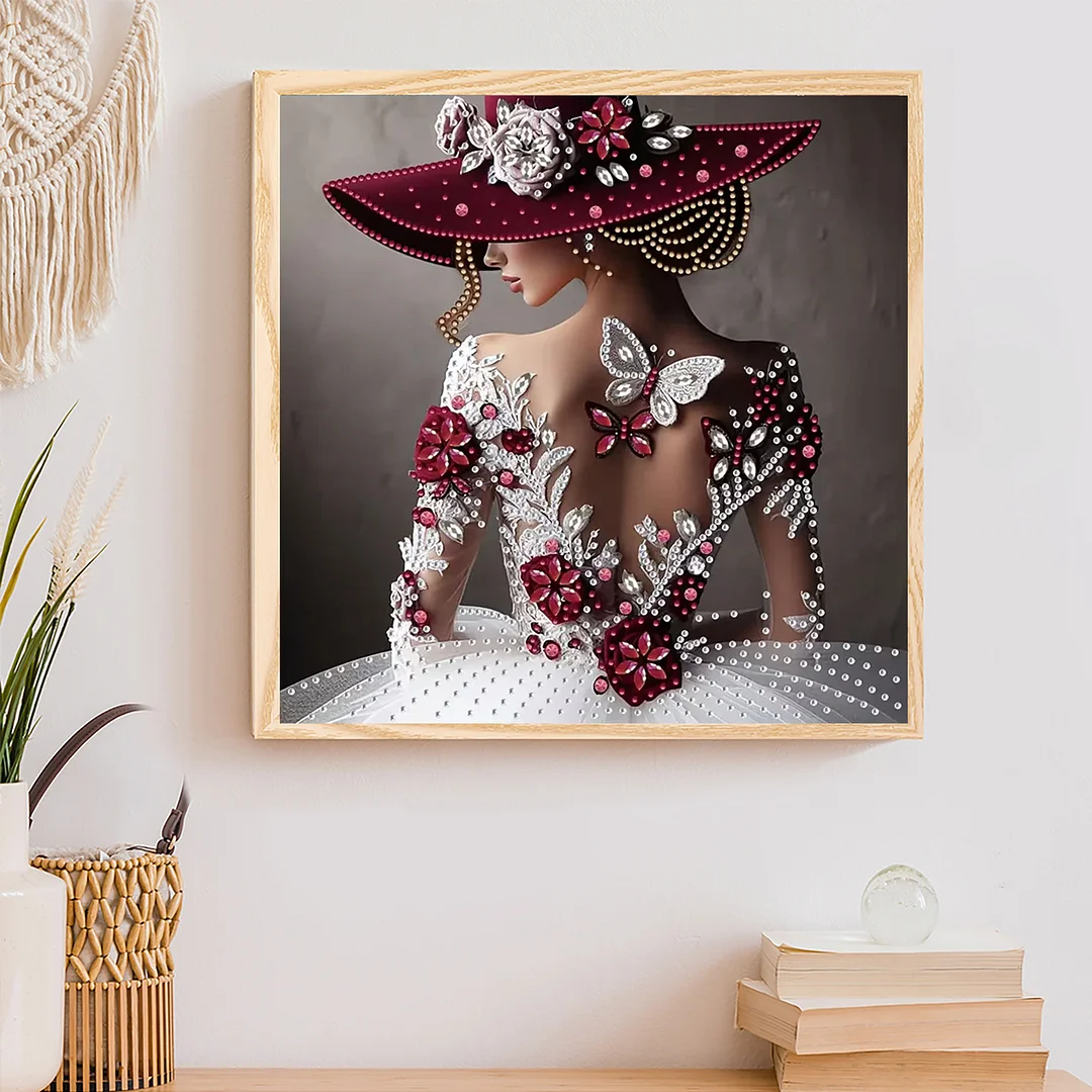 Back View - Partial Special Shaped Drill Diamond Painting Kits (Canvas|30*30cm)