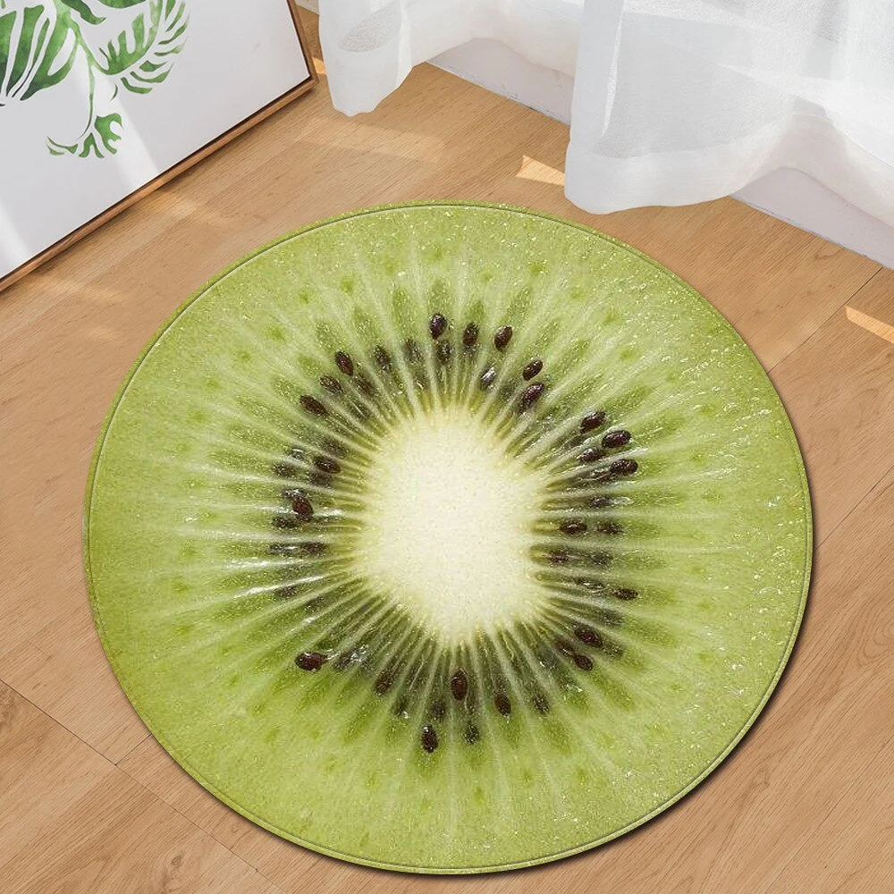 Modern Round Carpet Computer Chair cushion Kids Room Carpet 3D Printing Bedroom Floor Bedside Mat Living Room  Decoration Rug
