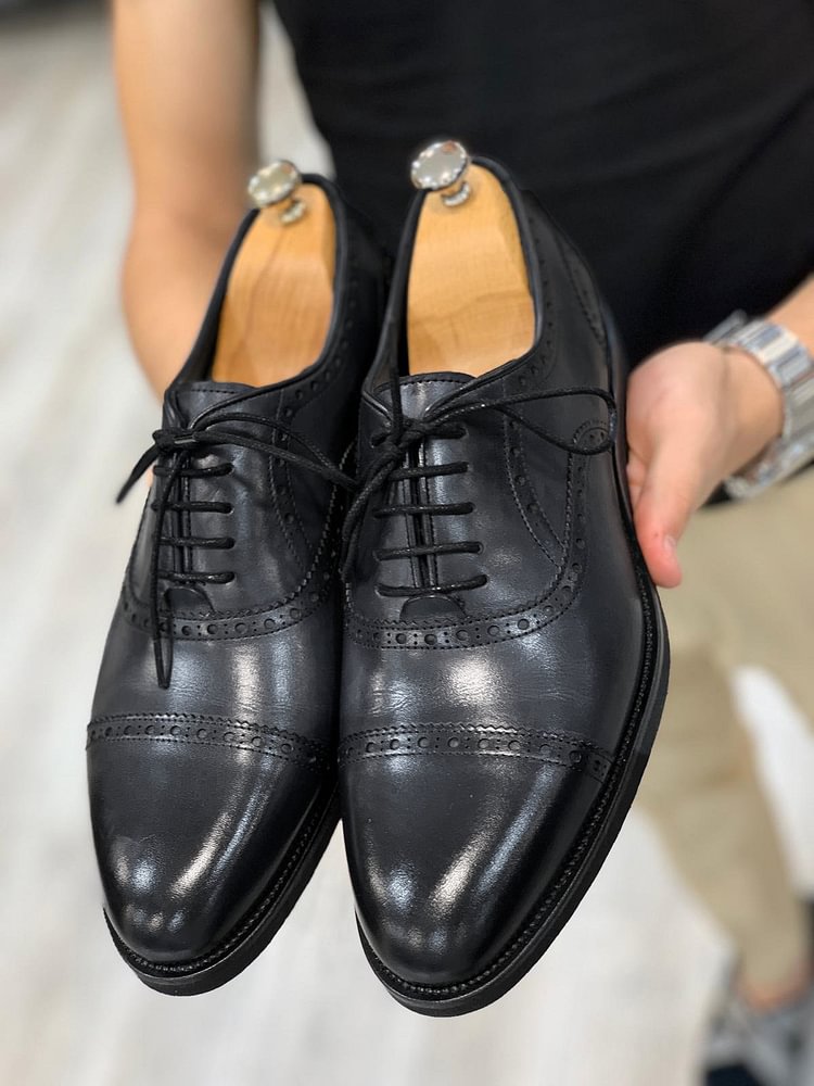 Ade Lace Up Cap Toe Oxfords