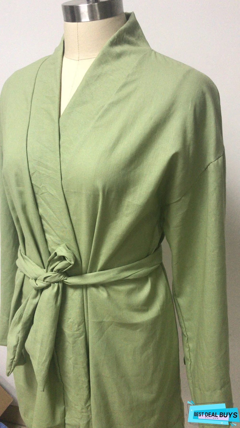 Women's Cardigan Dress Solid Color Loose Cotton Linen Medium Length Shirt Skirt Linen