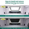 Blackout Cover Foldable Car Sun Shield Car Sun Screen for Travel Trailer Caravan