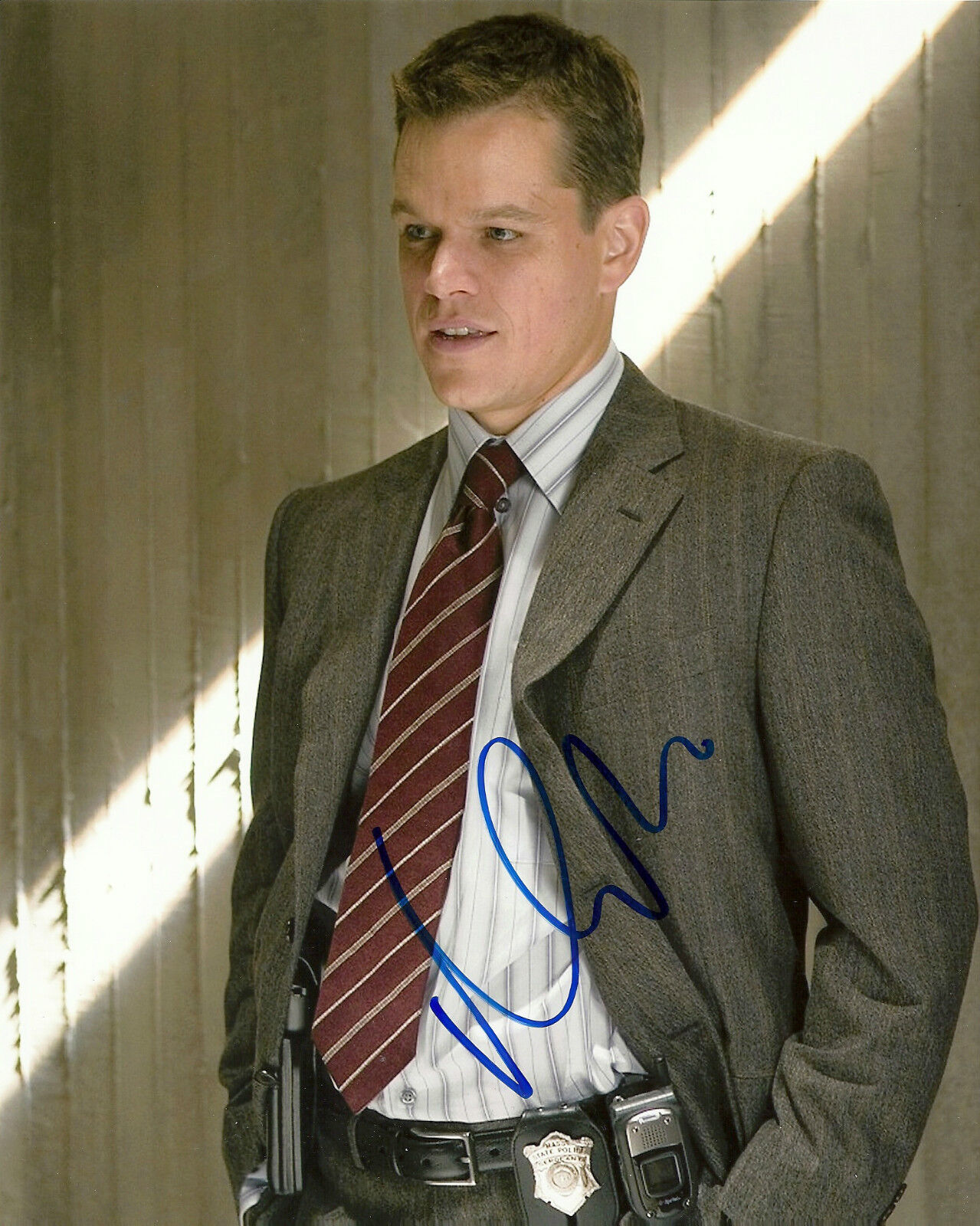 MATT DAMON OCEANS BOURNE PRIVATE RYAN SIGNED 8X10 PICTURE 6 *PROOF