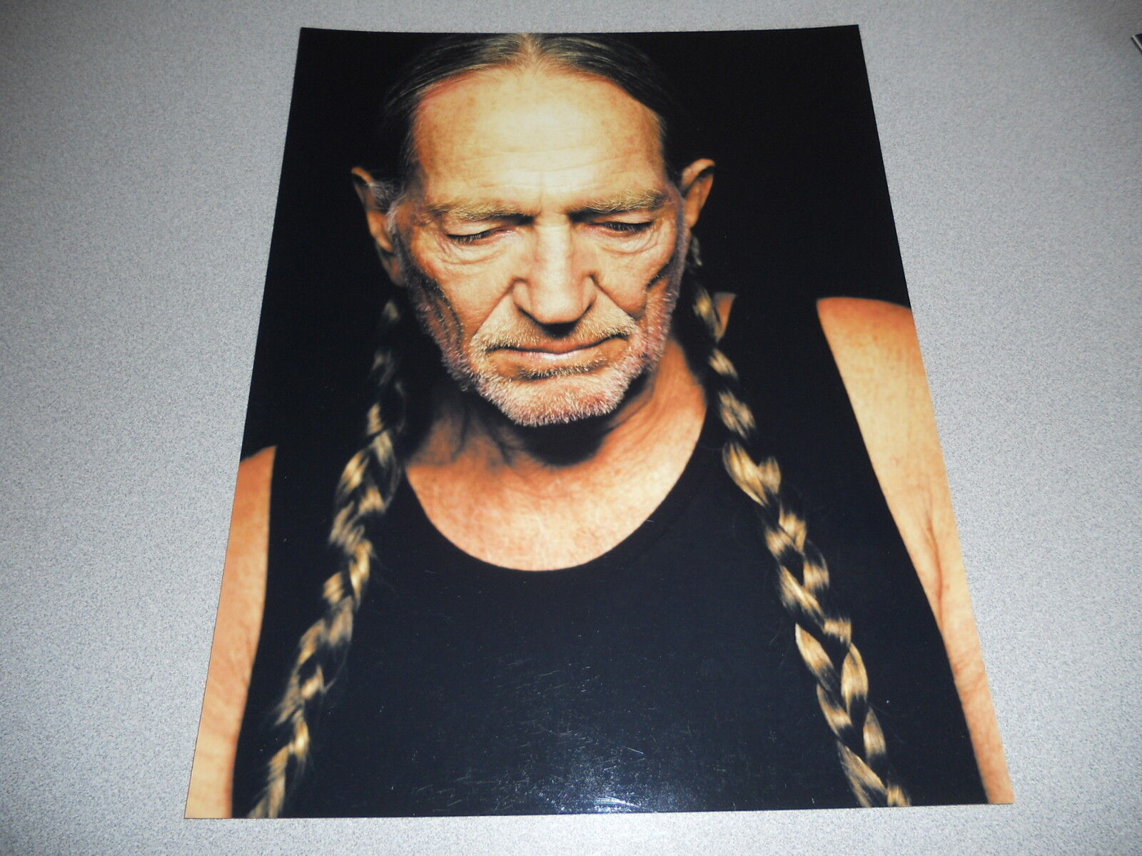 Willie Nelson Country Guitar 11x14 Candid Promo Photo Poster painting #2