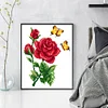 Flower - 9CT Partial Beaded Cross Stitch Kit(30x35cm)