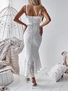 Crochet Bodycon Condole Belt Midi Dress