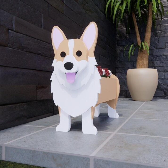 DOG PLANTER🐶🐶(Various dogs can be customized)