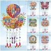 Double Sided Colorful Pattern 5D DIY Crystal Rhinestone Wind Bell Suncatcher Hanging Kits