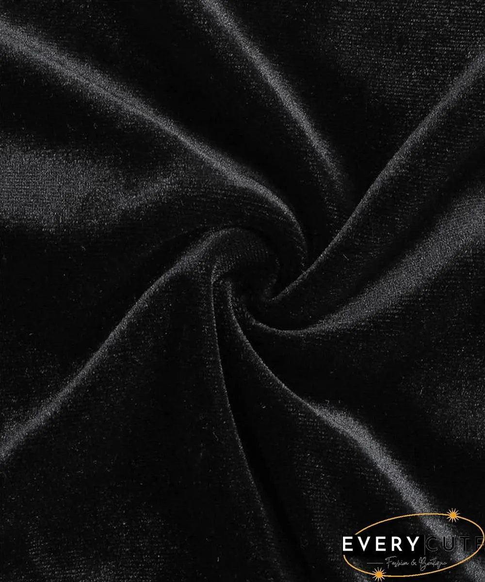 V Neck Long Sleeve Velvet Top