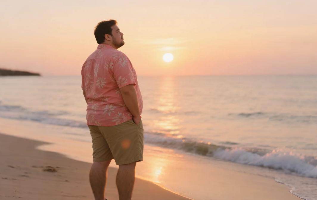 big and tall Hawaiian shirts for vacation