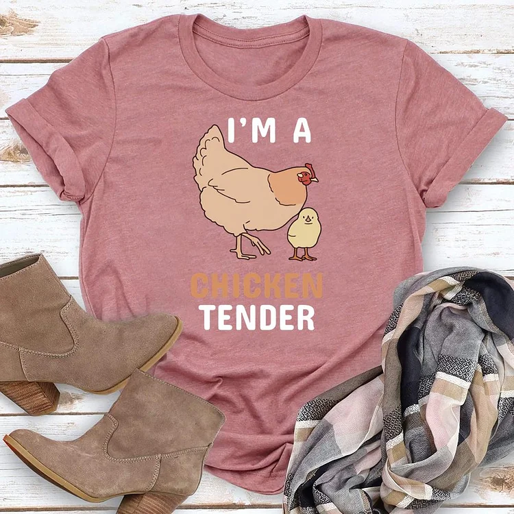 I’m A Chicken Tender Round Neck T-shirt-0018845