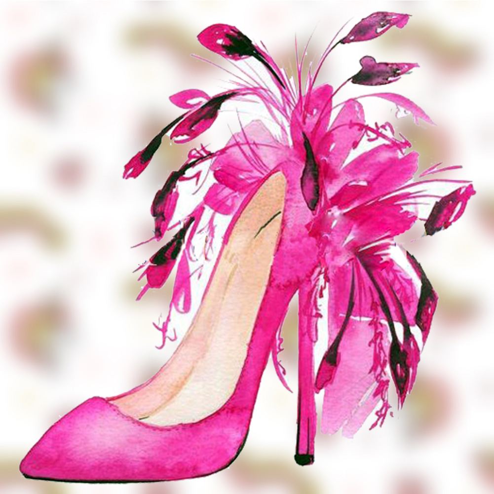 

Flower High Heels - Round Drill Diamond Painting - 30*30CM, 501 Original