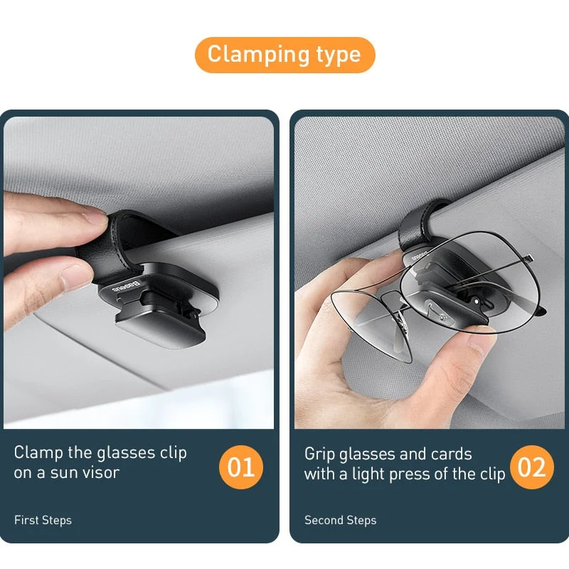 Auto Sun Visor Glasses Clip Holder