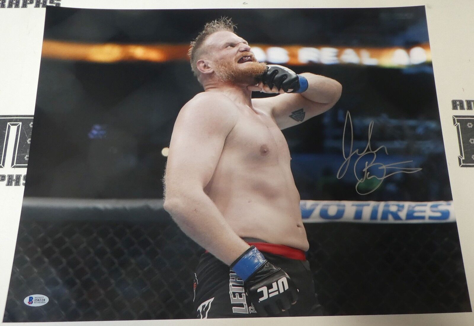 Josh Barnett Signed 16x20 Photo Poster painting BAS Beckett COA UFC Pride FC Picture Autograph 4