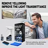 Car Headlight Restoration Kit with Towel and Sponge Headlight Cleaner and Restorer Kit for All Vehicle Types for Oxidized and Yellowed Lenses
