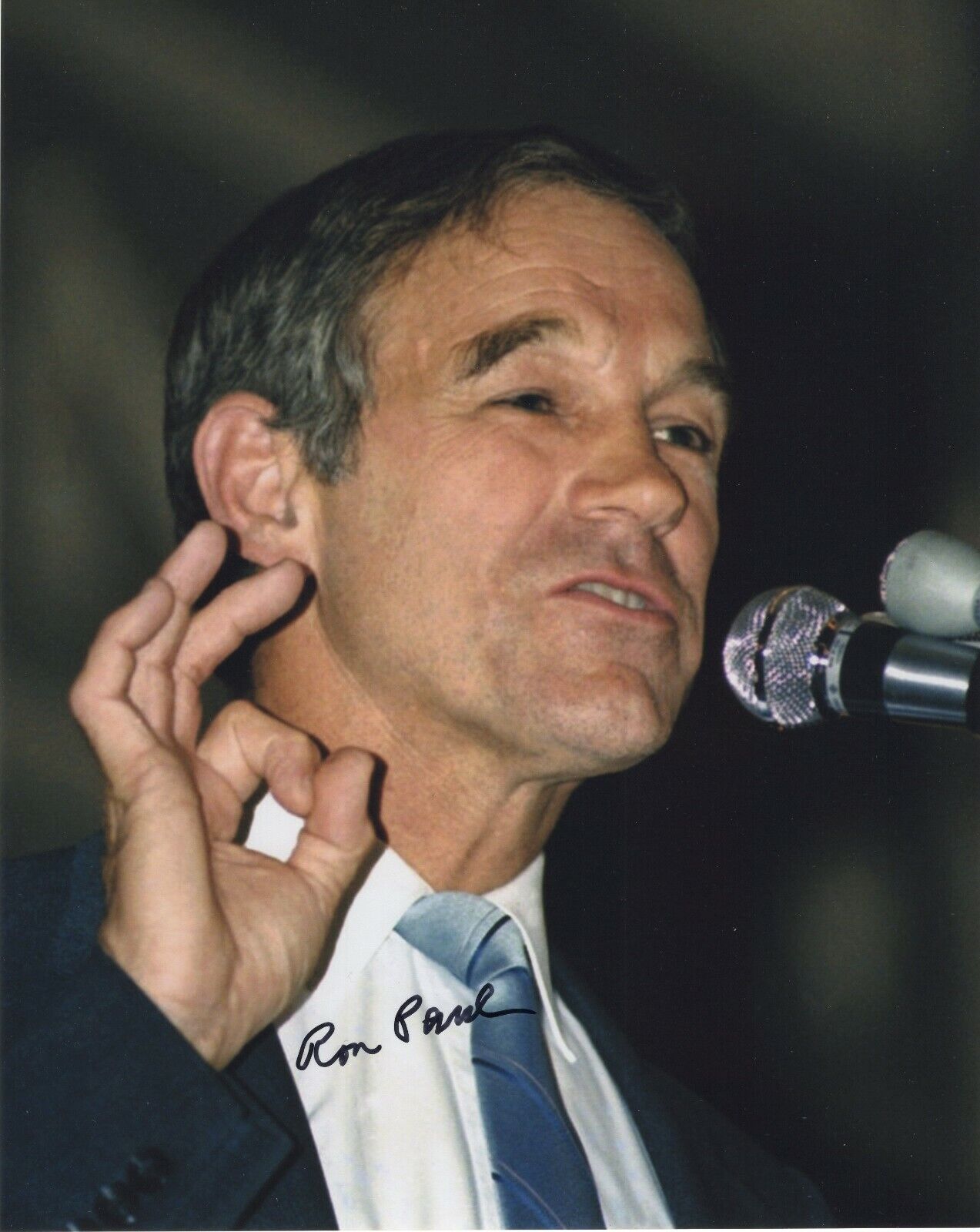 RON PAUL SIGNED AUTOGRAPH 8X10 Photo Poster painting US REPRESENTATIVE REPUBLICAN PARTY #3