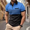 Men's Polo Shirt Lapel Breathable Comfort Short Sleeve T-shirt