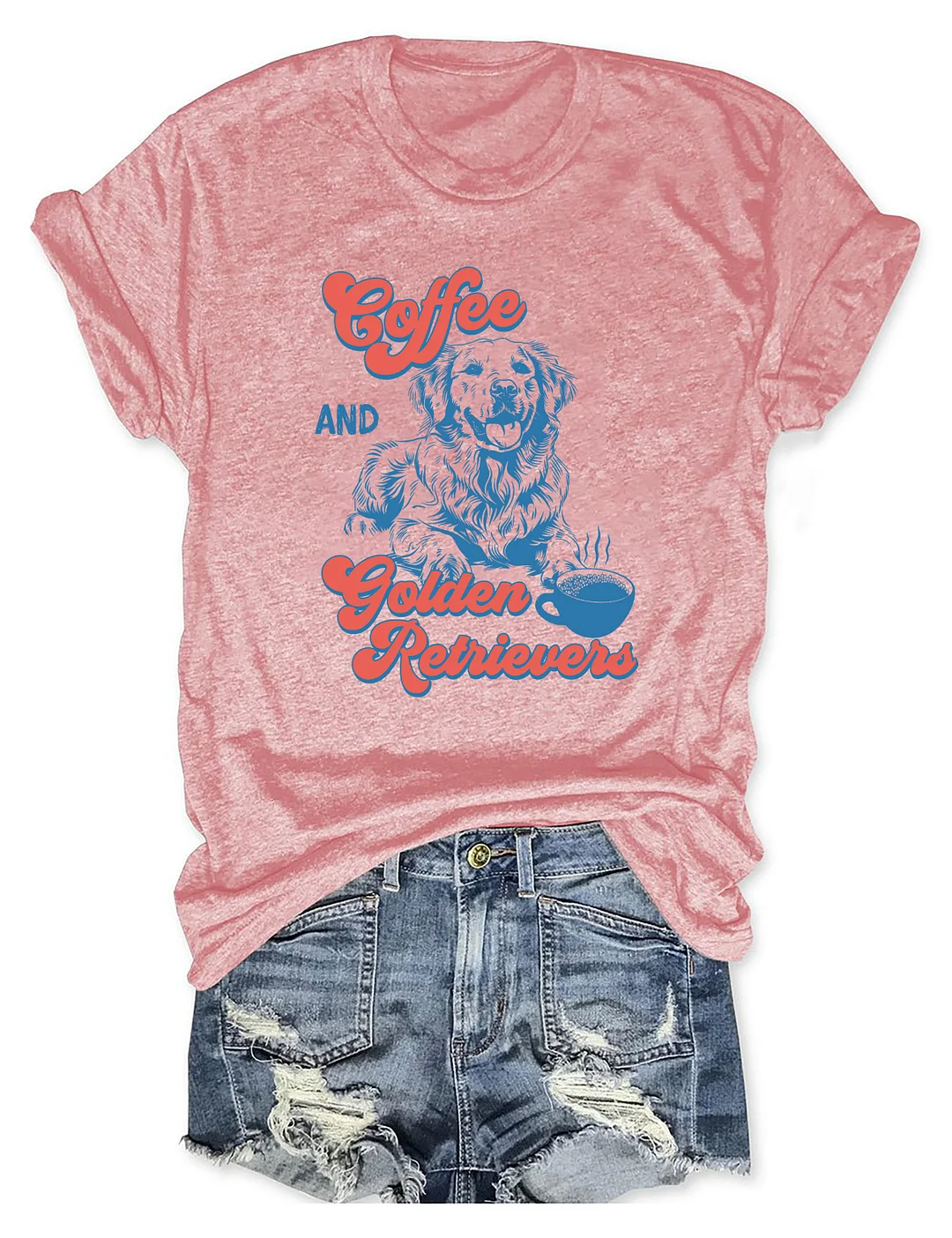 Coffee And Golden Retrievers T-shirt