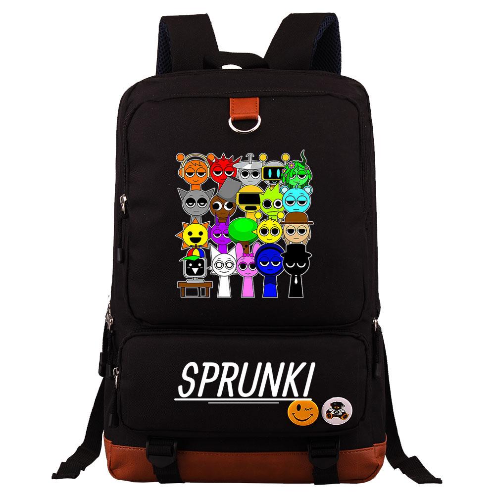 Mayoulove Sprunki Backpack Cute Design Lightweight Durable for School Adventures-Mayoulove