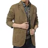 Men's Plus Size Cotton Casual Blazer Jacket