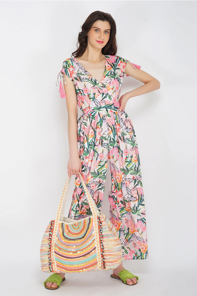 Paradise Pink Floral Jumpsuit