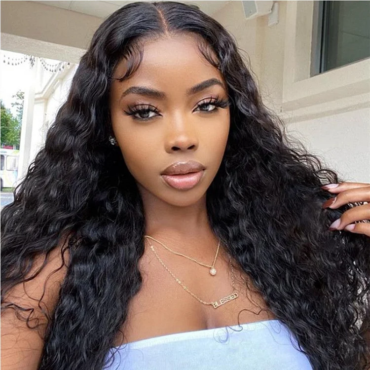 Water Wave 13X4 Skin Melt HD Swiss Lace Front Wig [HDW1004]