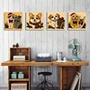 Christmas Animal DIY Pearl Painting Kit with Frame 20x20cm