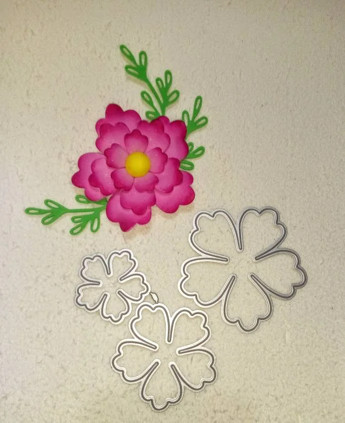 Flower Metal Cutting Dies Cutter Stencils Scrapbooking Decorative Embossing Photo Album Decor Card Making DIY Crafts