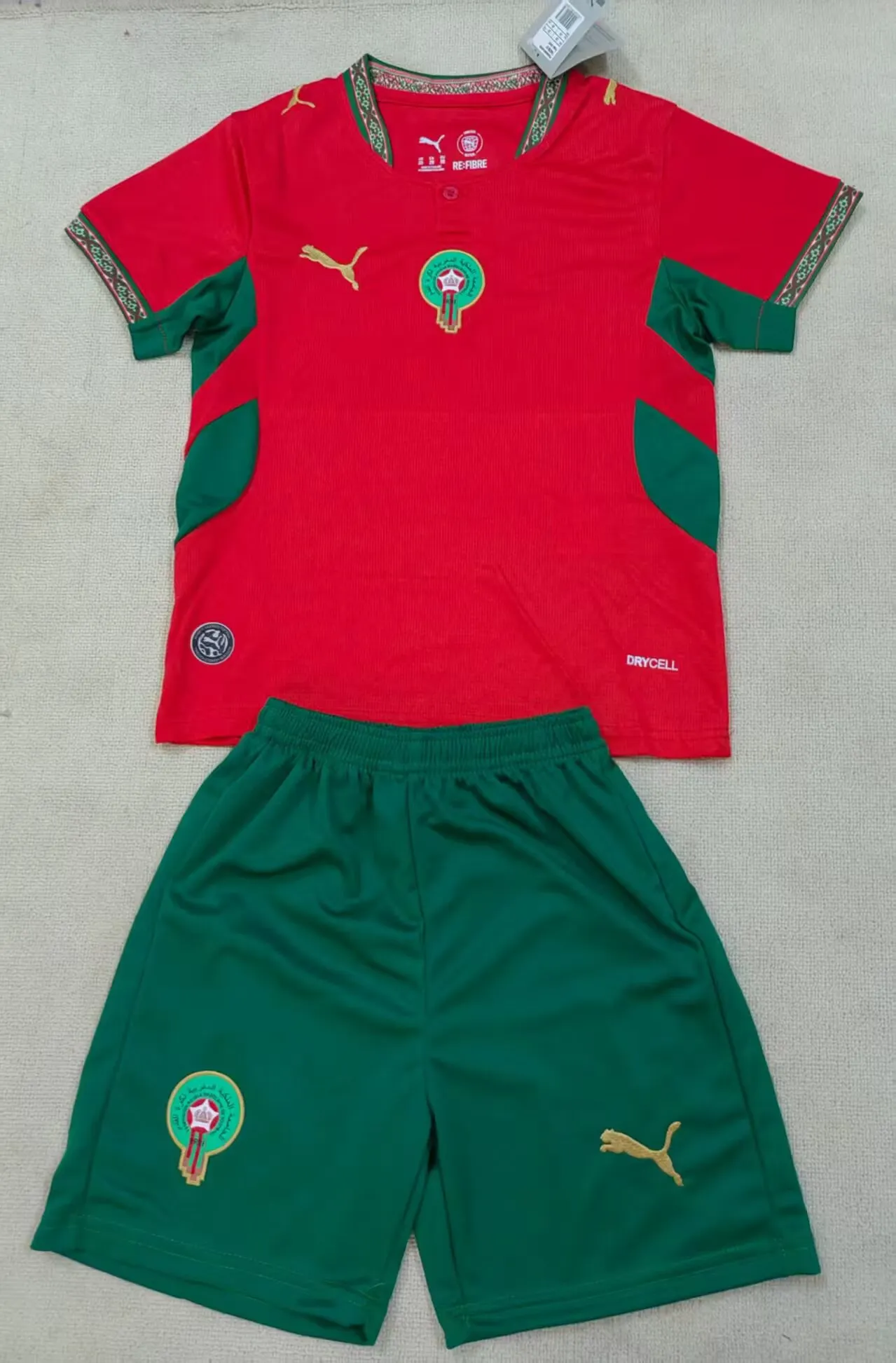 2026 Kids Size Morocco Home Football Jersey 