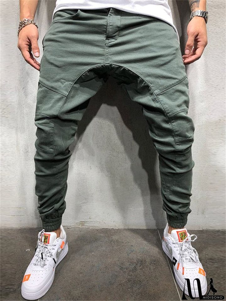 MidiSono - Stylish Simple Comfort Fit Pants for Men