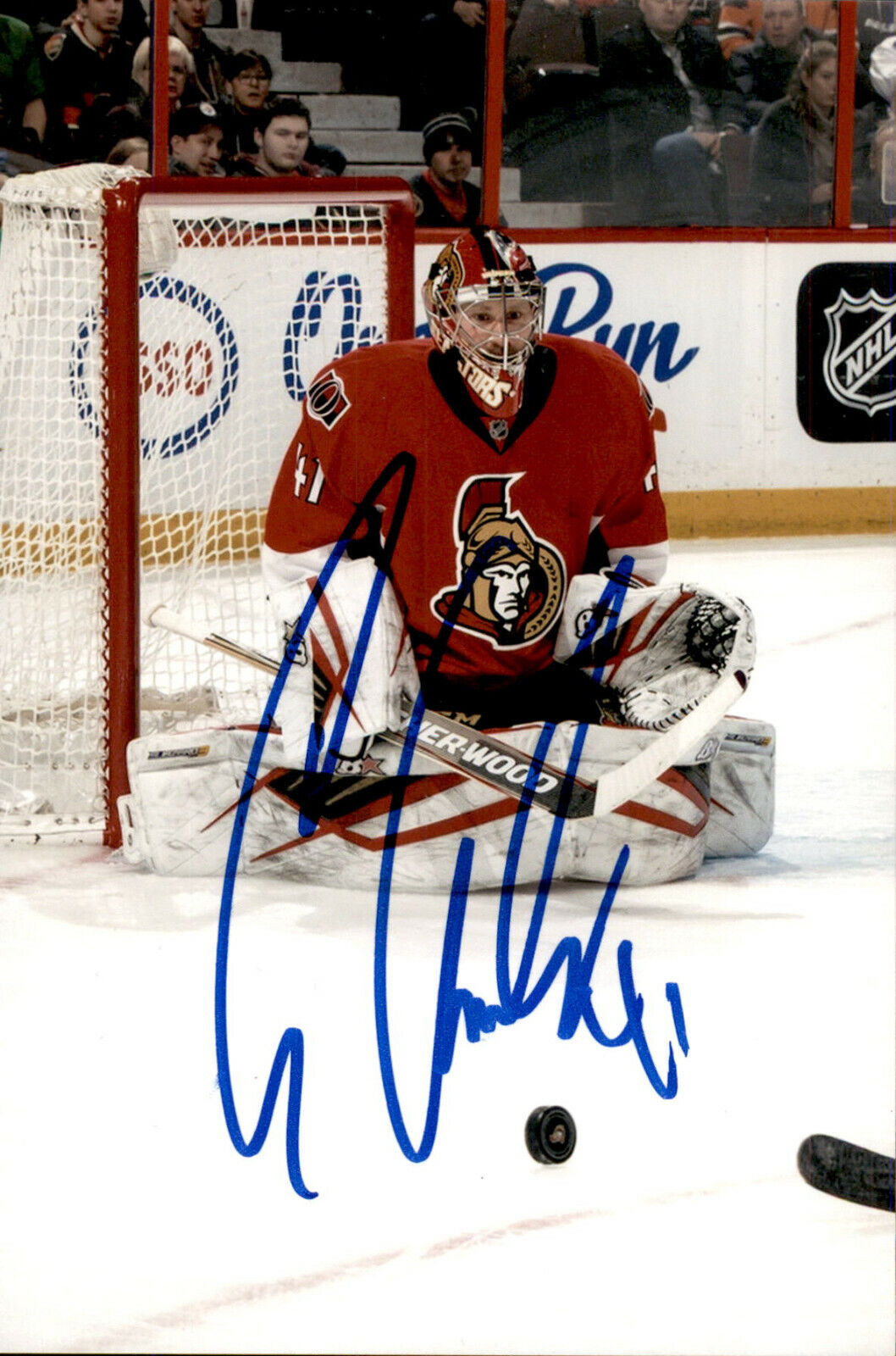 Craig Anderson SIGNED autographed 4x6 Photo Poster painting OTTAWA SENATORS #3