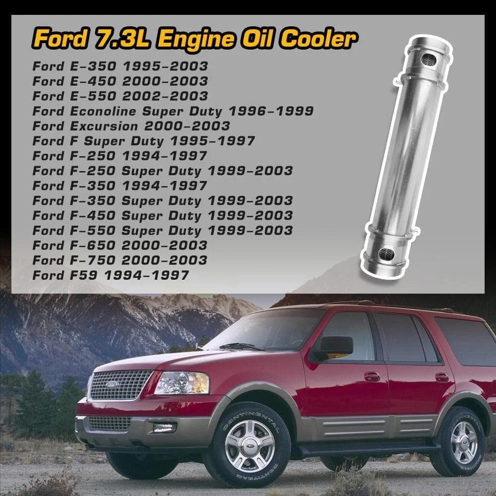 Garlaven Engine Oil Cooler Assembly Replaces 1C3Z-6A642-AA 904-225 Fit for 7.3L 1994-2003