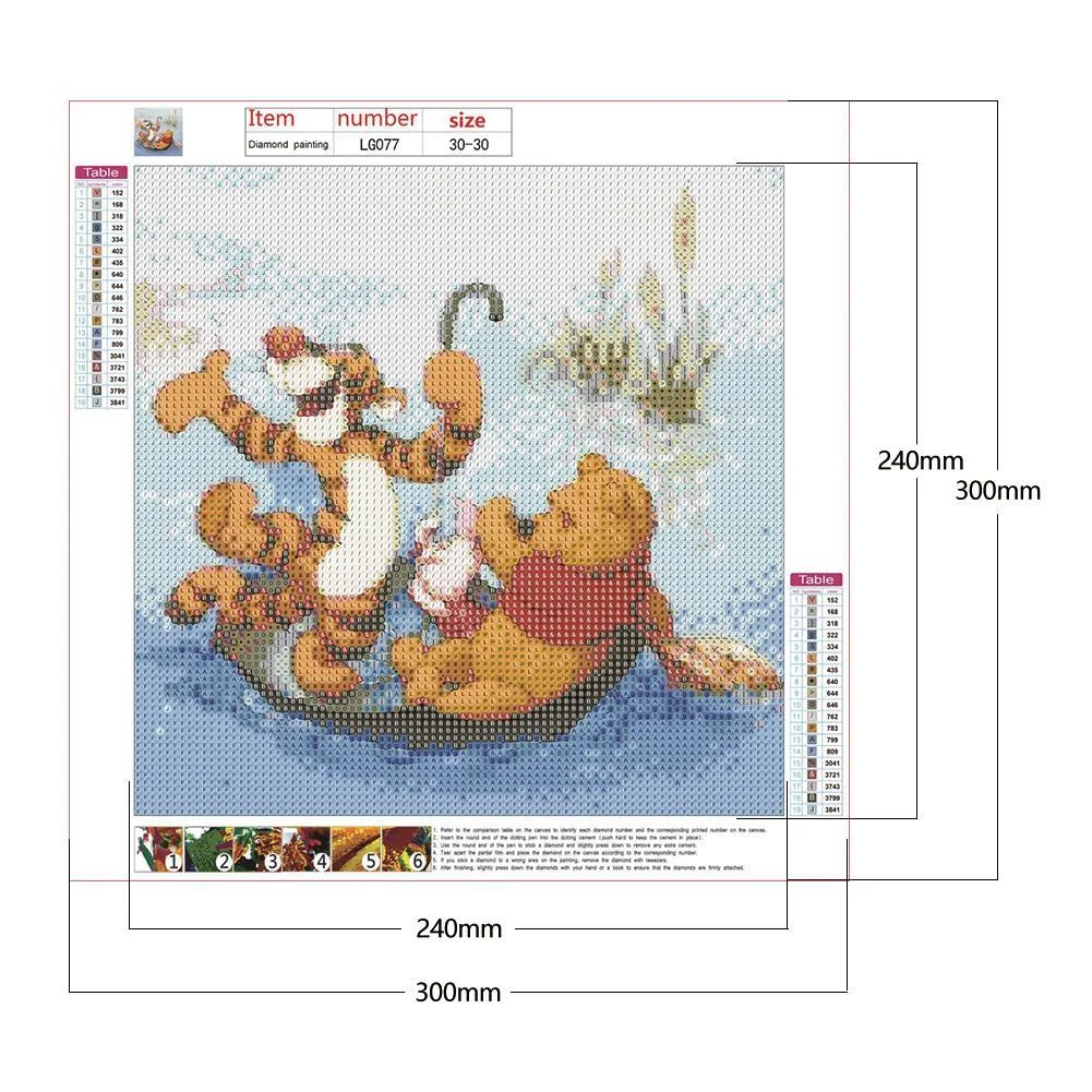 Diamond Painting - Full Round Drill - Winnie The Pooh(30*30cm)