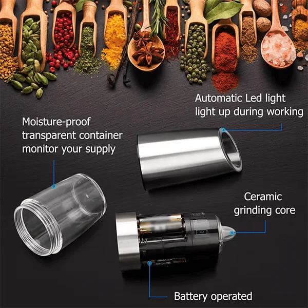 Electric gravity induction grinder🧂 Elevate Your Cooking Game
