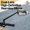 for 15-22mm Handlebars ABS Rearview Mirror EBike & Commuter for Road Safety