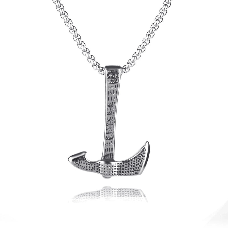 Retro Skull Titanium Steel Stoving Varnish Halloween Unisex Pendant Necklace