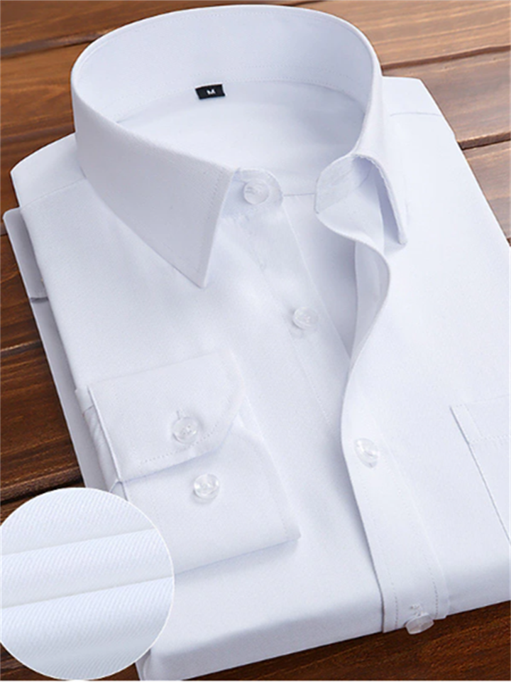 Men's Button Up Shirt Dress Shirt Collared Shirt French Cuff Shirts Black White Pink Long Sleeve Waves Turndown All Seasons Wedding Work Clothing Apparel Button-Down-Mixcun