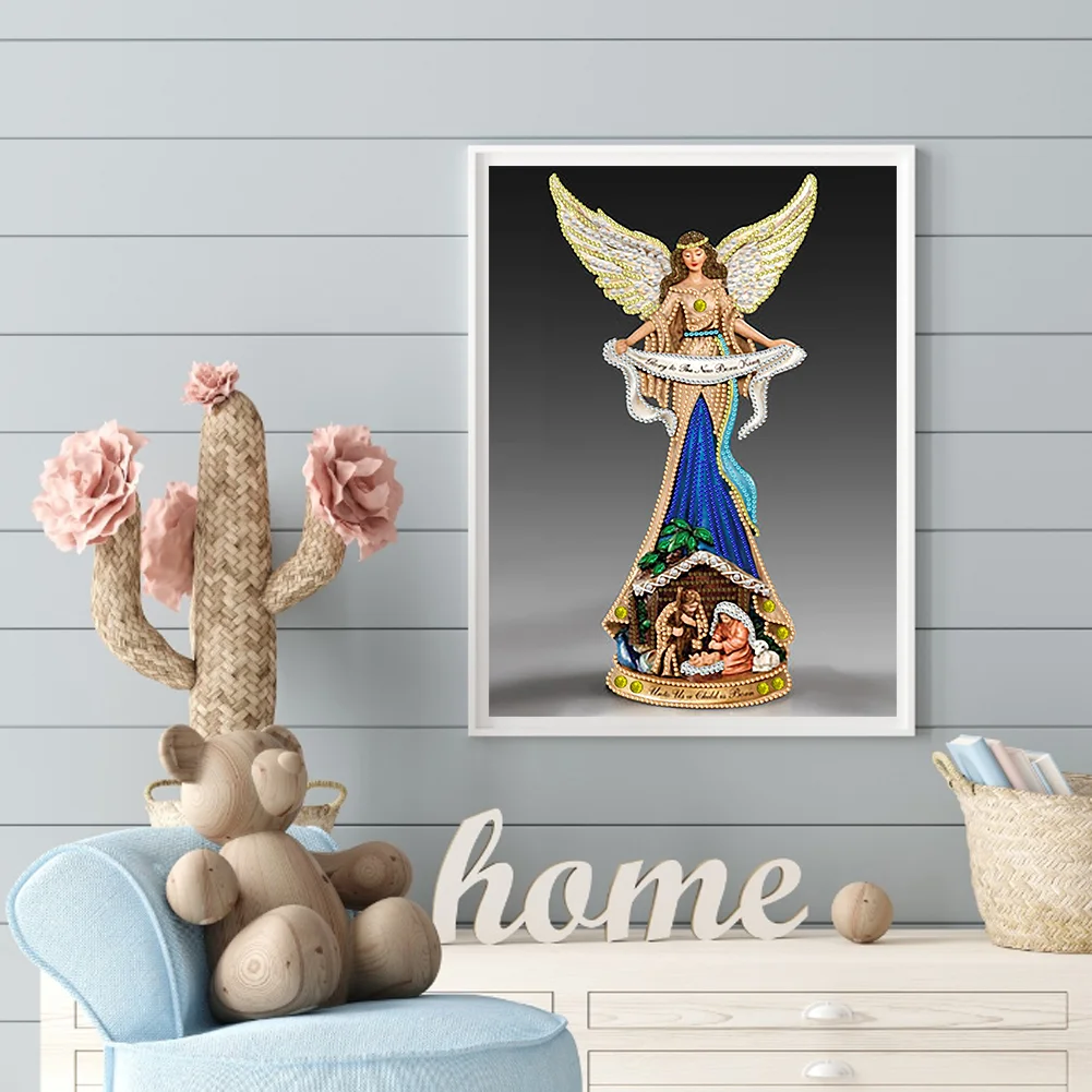 Diamond Painting - Partial Special Shaped Drill - Elegant Lady(30*40cm)